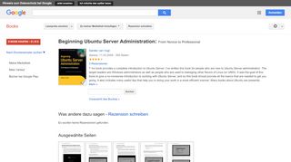 
                            13. Beginning Ubuntu Server Administration: From Novice to Professional