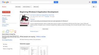 
                            7. Beginning Windows 8 Application Development