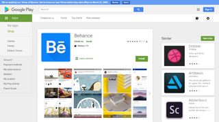 
                            5. Behance - Apps on Google Play