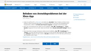 
                            9. Beheben von Anmeldeproblemen bei der Xbox-App - Microsoft Support