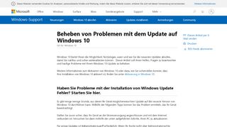 
                            2. Beheben von Problemen mit dem Update auf Windows 10 - Windows ...