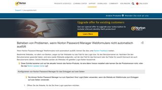 
                            1. Beheben von Problemen, wenn Norton Password Manager ...