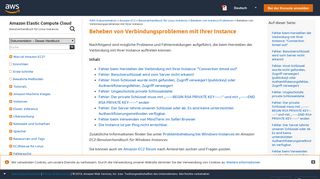 
                            9. Beheben von Verbindungsproblemen mit Ihrer Instance - Amazon.com