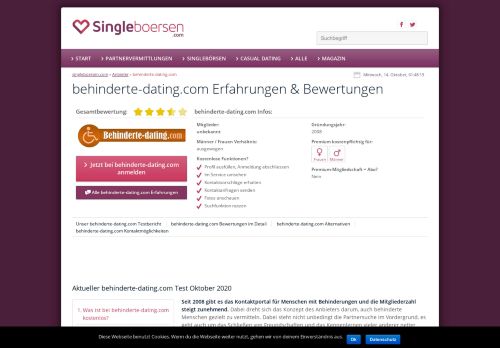 
                            5. ᐅ BEHINDERTE-DATING.COM Erfahrungen 2019 // Test, Bewertung ...