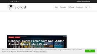 
                            5. Behoben: Script-Fehler beim Kodi-Addon Amazon Prime Instant Video ...