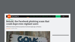 
                            11. Behold, the Facebook phishing scam that could dupe even vigilant ...