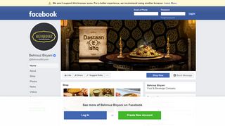 
                            2. Behrouz Biryani - Home | Facebook