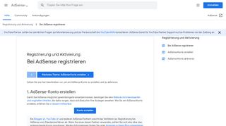 
                            4. Bei AdSense registrieren - AdSense-Hilfe - Google Support