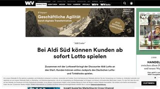 
                            6. Bei Aldi Süd können Kunden ab sofort Lotto spielen | W&V