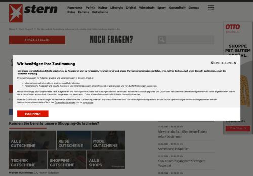 
                            13. Bei der web.de Anmeldung bekomme ich ständig eine ... - Stern