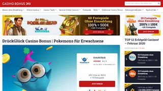 
                            8. Bei DrückGlück erwarten Sie 75 Freispiele | CasinoBonus360