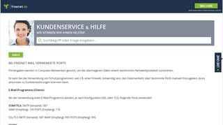 
                            4. Bei freenet Mail verwendete Ports - Kundenservice - Freenet.de