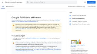 
                            8. Bei Google Ad Grants registrieren - Gemeinnützige Organisationen-Hilfe