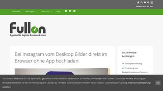 
                            9. Bei Instagram vom Desktop Bilder direkt im Browser ohne App ... - fullon