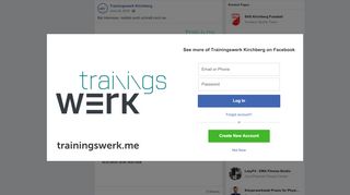 
                            3. Bei Interesse, meldet euch schnell noch an. - Trainingswerk Kirchberg