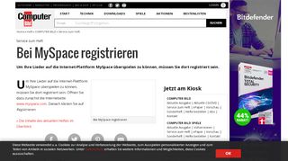 
                            8. Bei MySpace registrieren - COMPUTER BILD