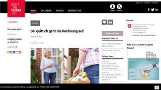 
                            7. Bei quitt.ch geht die Rechnung auf Startupticker.ch | The Swiss Startup ...