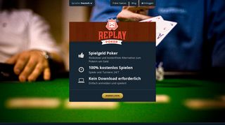 
                            2. Bei Replay Poker anmelden - Kostenfrei Texas Hold'em, Gratis Online ...