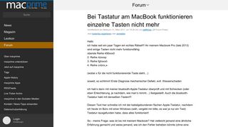 
                            9. Bei Tastatur am MacBook funktionieren einzelne Tasten nicht mehr ...