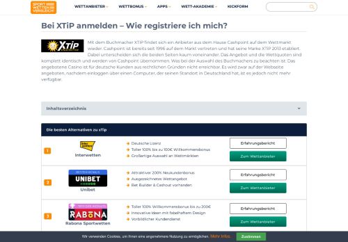 
                            4. Bei XTiP anmelden – Alle Infos zur Registrierung 2019