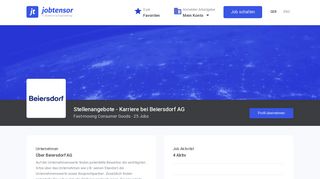 
                            11. Beiersdorf AG Karriere, Aktuelle Jobs und Stellenangebote | jobtensor