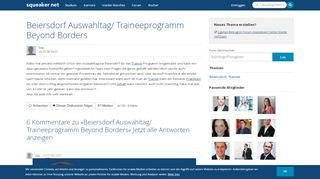 
                            12. Beiersdorf Auswahltag/ Traineeprogramm Beyond Borders