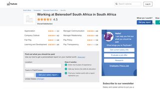 
                            8. Beiersdorf South Africa Reviews | PayScale South Africa