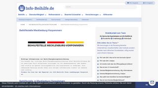 
                            11. Beihilfestelle Mecklenburg-Vorpommern - Alle Informationen ...