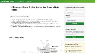 
                            3. beim Online-Portal der EnergieNetz Mitte! - ENM Netzbauportal