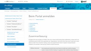 
                            4. Beim Portal anmelden—Hilfe | ArcGIS Desktop