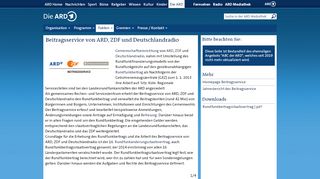 
                            5. Beitragsservice von ARD, ZDF und Deutschlandradio