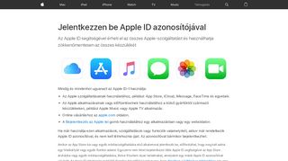 
                            4. Bejelentkezés az Apple ID segítségével - Apple Támogatás