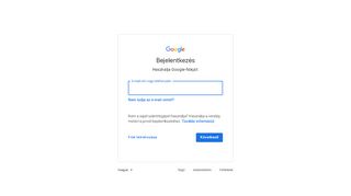 
                            8. Bejelentkezés – Google-fiók - Google Accounts