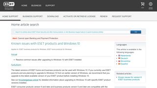 
                            3. Bekannte Probleme mit ESET Produkten unter Windows 10—ESET ...