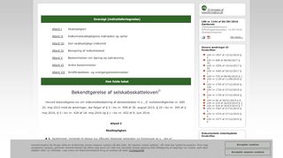 
                            8. Bekendtgørelse af selskabsskatteloven - Retsinformation.dk