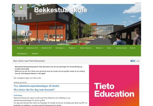 
                            7. Bekkestua skole : Nye rutiner med Tieto Eduacation