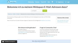 
                            11. Bekomme ich zu meinem Webspace E-Mail-Adressen dazu? | lima-city