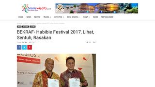 
                            12. BEKRAF- Habibie Festival 2017, Lihat, Sentuh, Rasakan - Portal ...