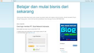 
                            5. Belajar dan mulai bisnis dari sekarang: Cara login member PT. Duta ...