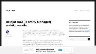 
                            9. Belajar IDM (Identity Manager) untuk pemula – Site Title