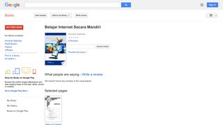 
                            7. Belajar Internet Secara Mandiri - Google बुक के परिणाम