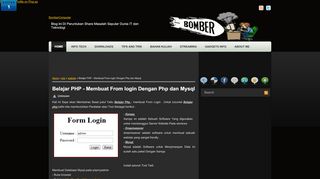 
                            1. Belajar PHP - Membuat From login Dengan Php dan Mysql