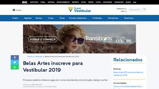 
                            7. Belas Artes inscreve para Vestibular 2019 - Super Vestibular