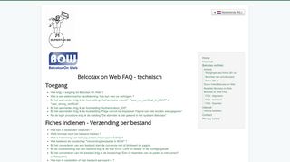 
                            5. Belcotax on Web FAQ - technisch - Supertax