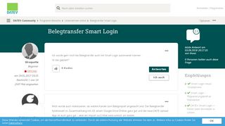 
                            4. Belegtransfer Smart Login | DATEV-Community