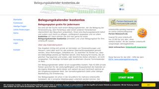 
                            2. Belegungskalender kostenlos - Homepage Belegungsplan