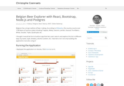 
                            11. Belgian Beer Explorer with React, Bootstrap, Node.js and Postgres ...