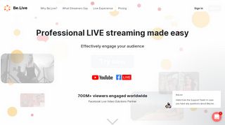 
                            8. BeLive - Engage your audience on Facebook Live