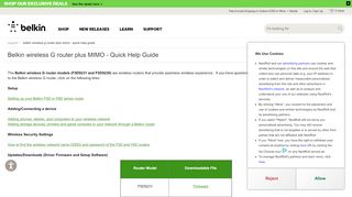 
                            3. Belkin Official Support - Belkin wireless G router plus MIMO - Quick ...