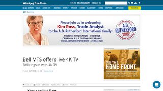 
                            9. Bell MTS offers live 4K TV - Winnipeg Free Press